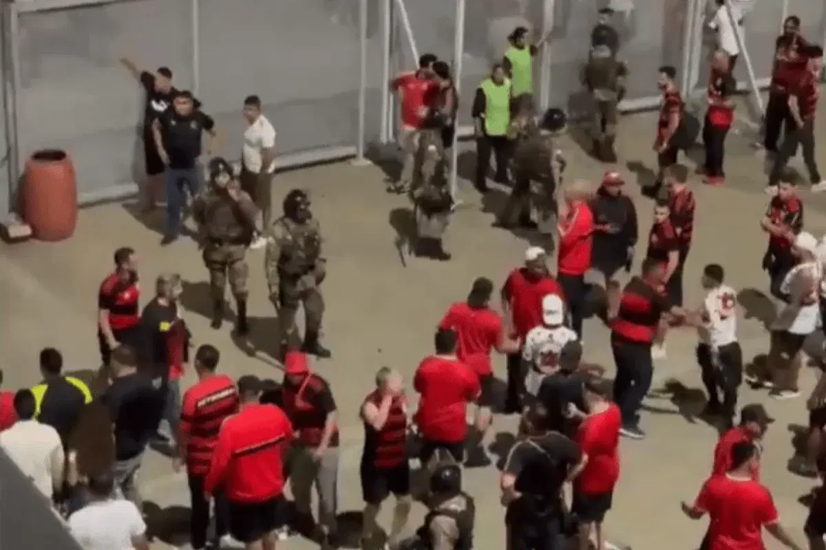 Flamengo agradece Polícia Militar após confusão no Mineirão em jogo da Libertadores