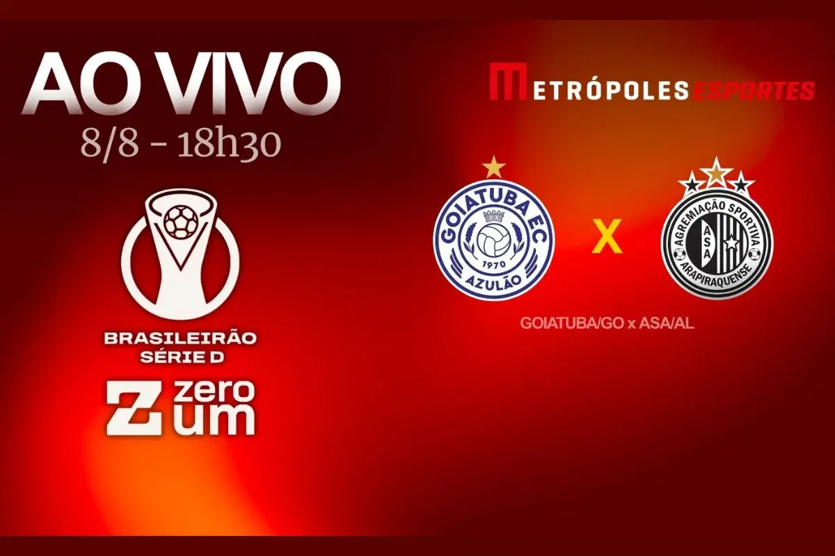 Quartas de final da Série D: Goiatuba-GO e ASA-AL ao vivo no YouTube