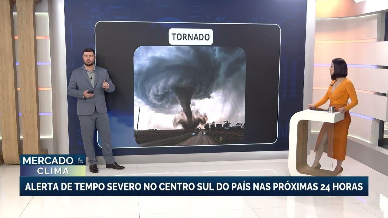 Sul do Brasil enfrenta alerta de temporais e risco de