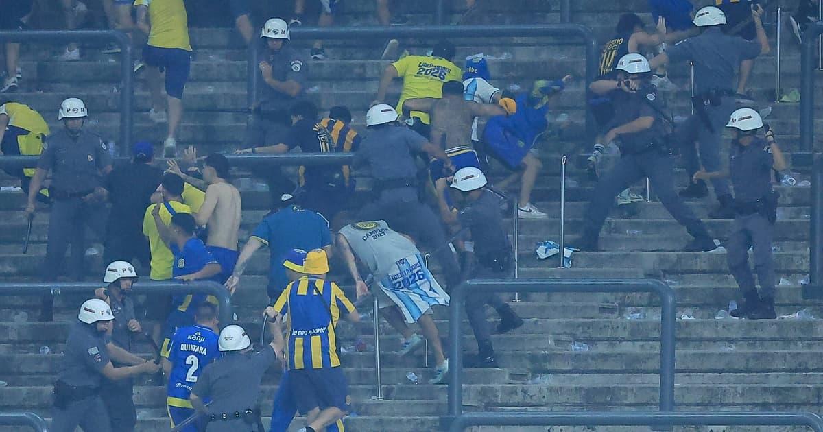 Nove torcedores detidos após confusão entre Corinthians e Rosario Central na Libertadores