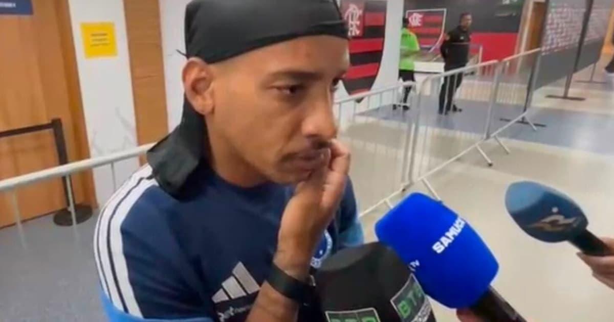 Matheus Pereira se cobra mais após eliminação do Cruzeiro na Libertadores