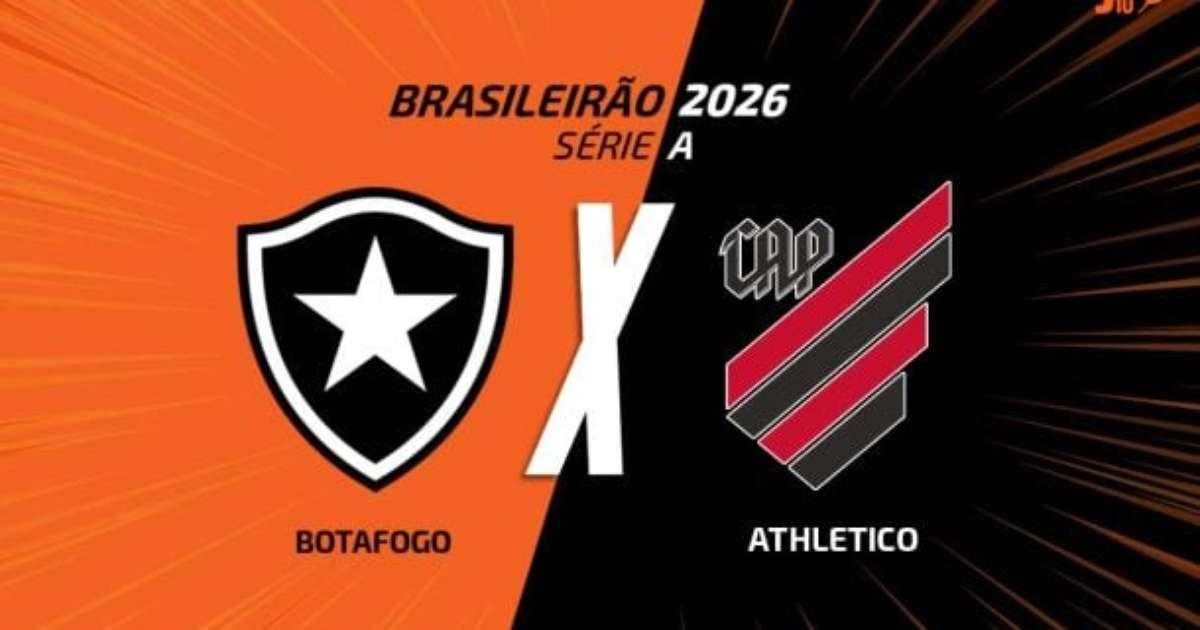 Botafogo recebe Athletico-PR buscando reação no Brasileirão 2026