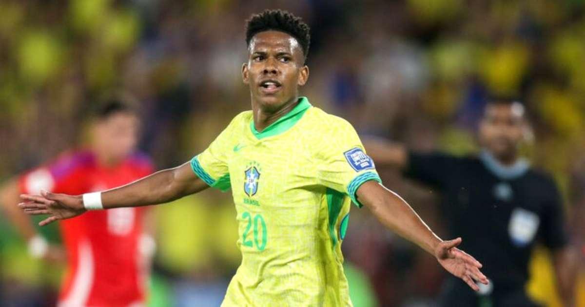 Estêvão celebra retorno à seleção brasileira após lesão