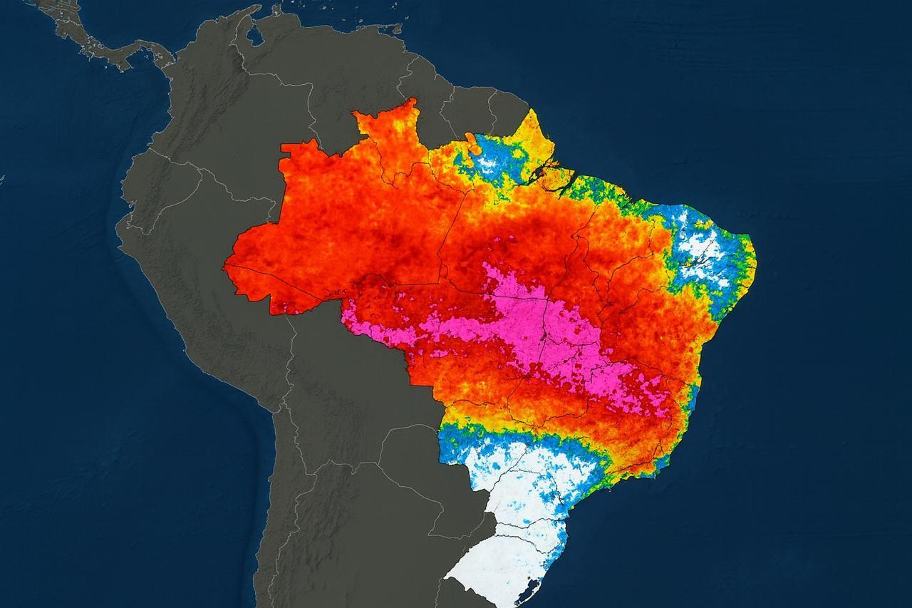 Segunda-feira no Brasil terá geada no Sul e baixa umidade em boa parte do país